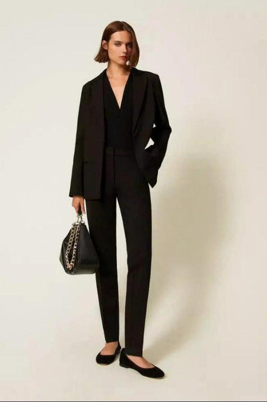 Narrow cut trousers of twinset - elegance redefined