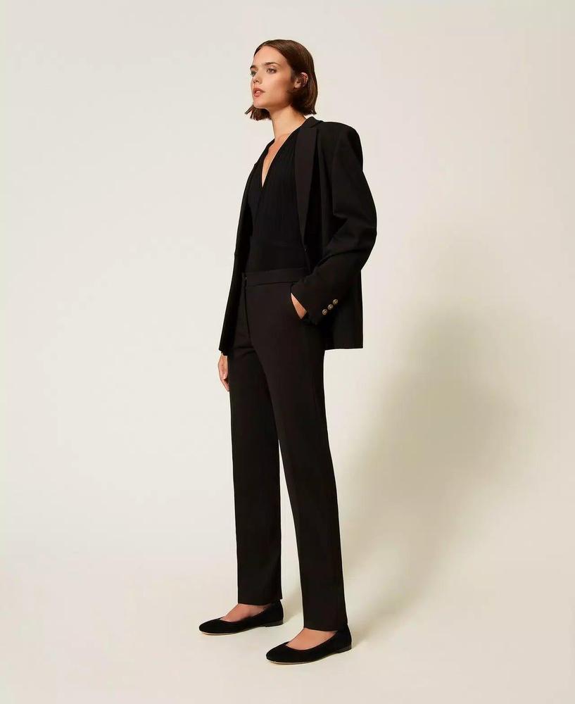 Narrow cut trousers of twinset - elegance redefined