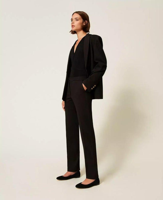 Narrow cut trousers of twinset - elegance redefined