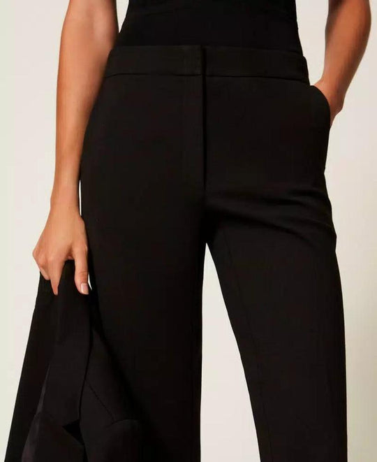 Narrow cut trousers of twinset - elegance redefined
