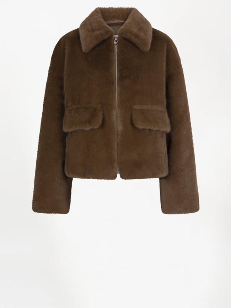 Dante6-Entity Faux Fur Bomberjacke