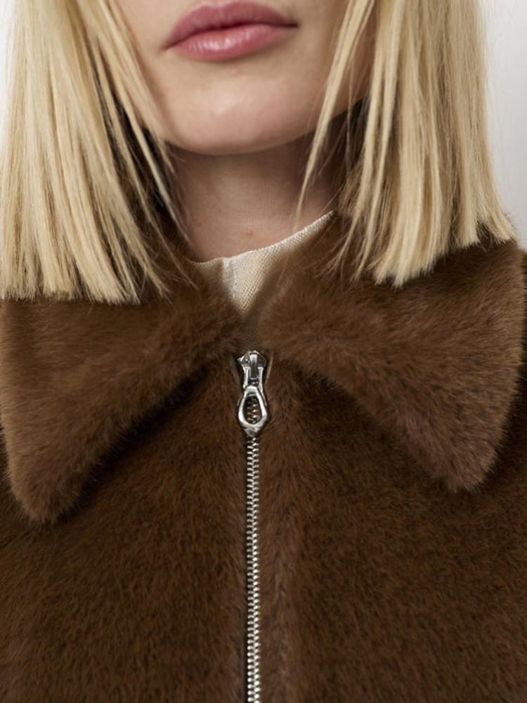 Dante6-Entity Faux Fur Bomberjacke