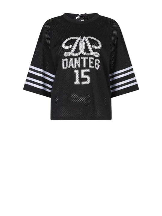Dante6-Dax oversized Mesh-T-Shirt mit Logo