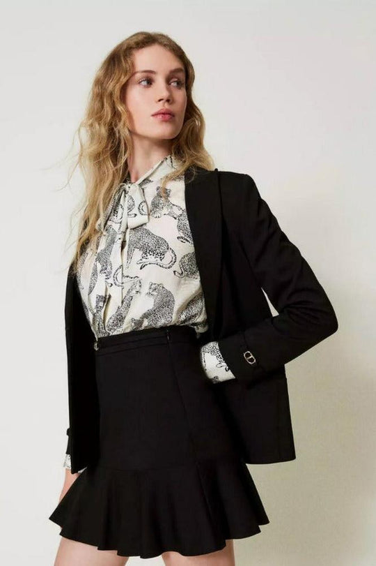 Schwarzer Minirock von der Marke Twinset