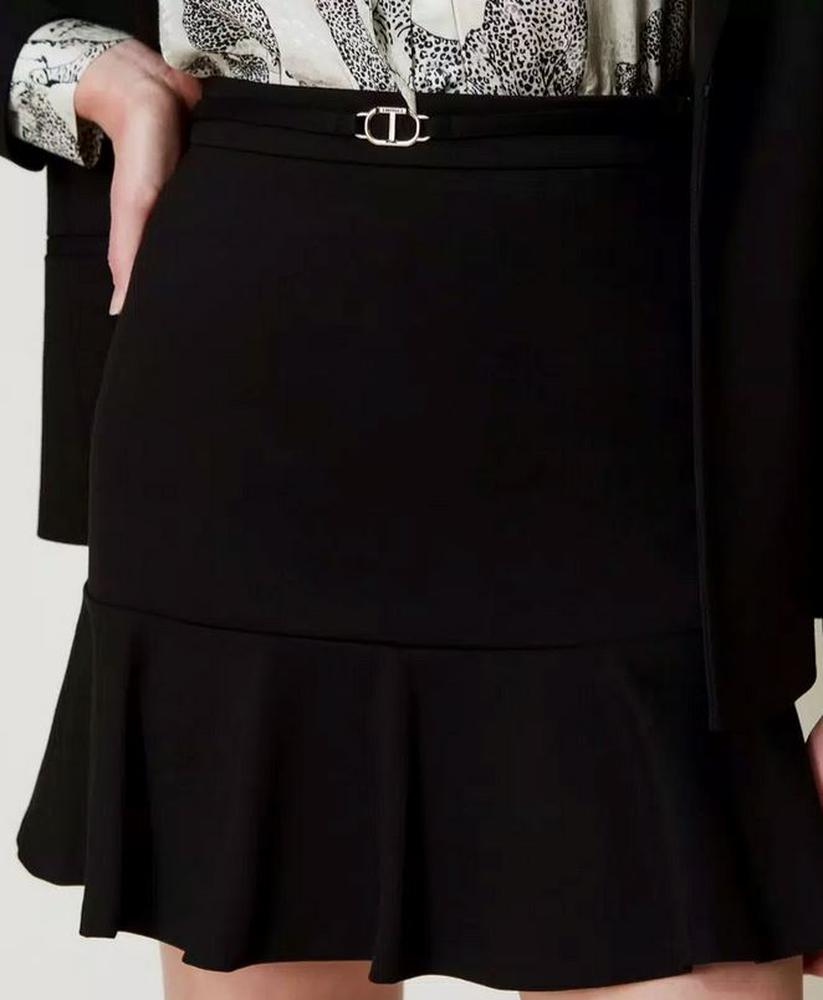 Schwarzer Minirock von der Marke Twinset