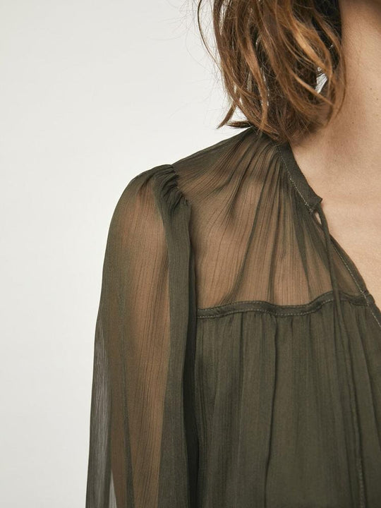 Bohokleid in olivgrün