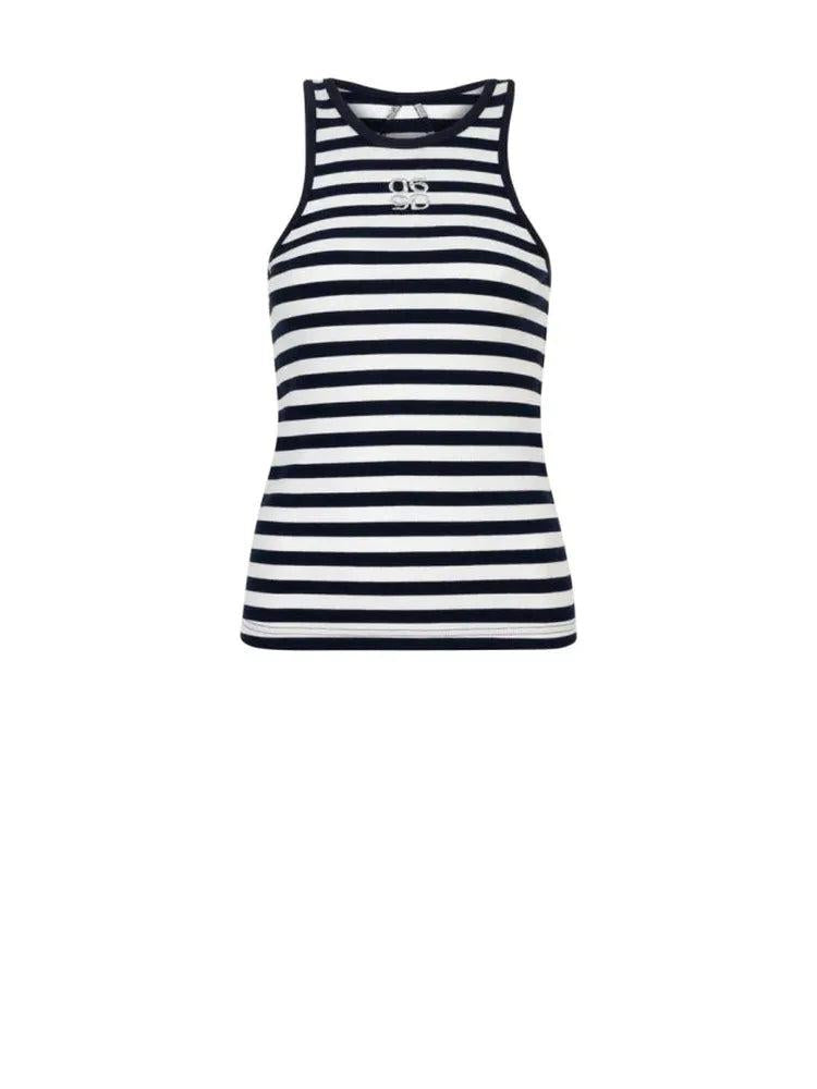 Monogram Tanktop – Stilvolles Must-have mit gesticktem Logo