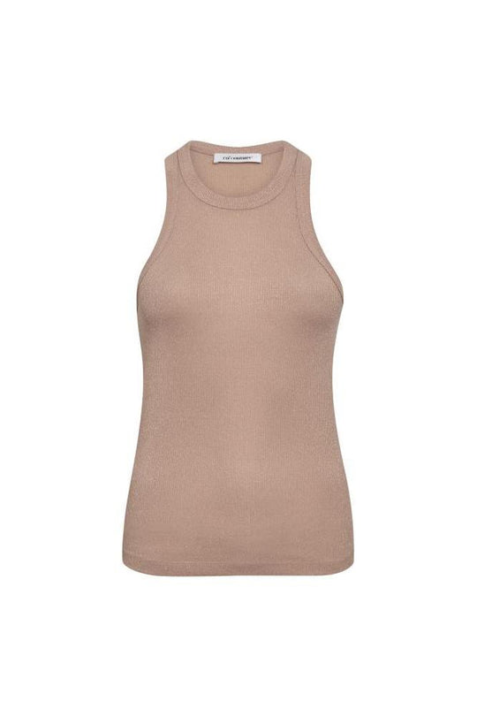 Nudefarbenes Tanktop