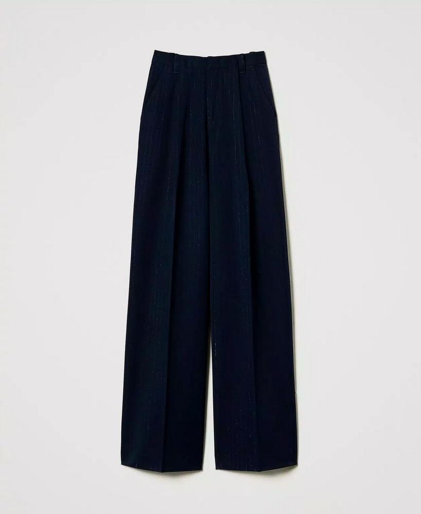 Palzzohose mit Nadelstreifen