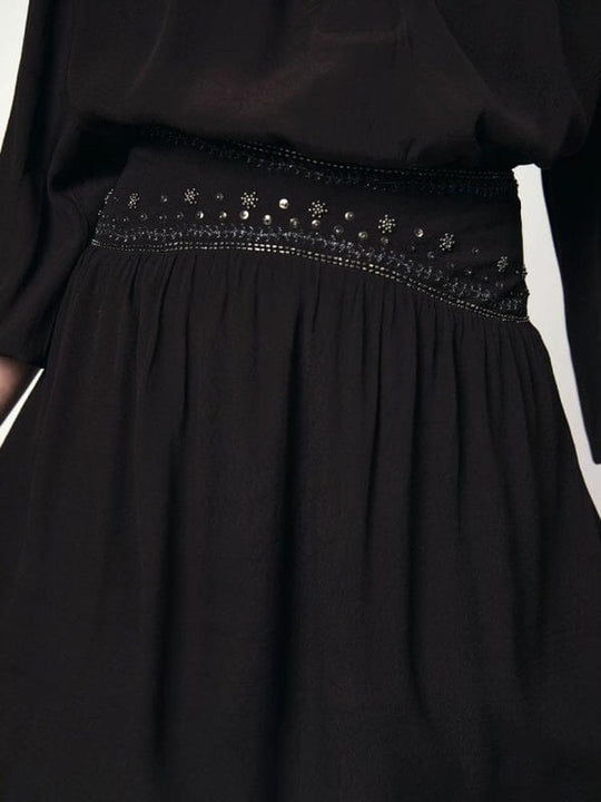 Rock aus Viskose Krepp-Georgette