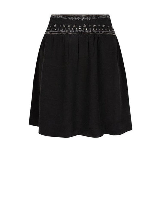 Rock aus Viskose Krepp-Georgette