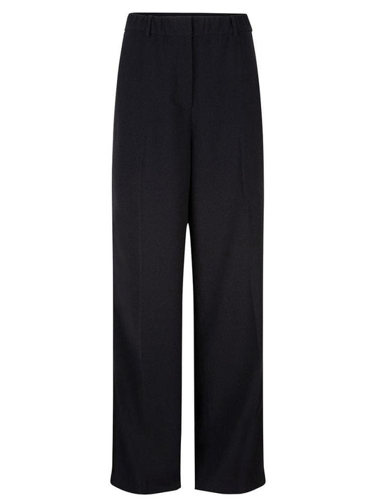 Schwarze Anzughose mit Satinstreifen