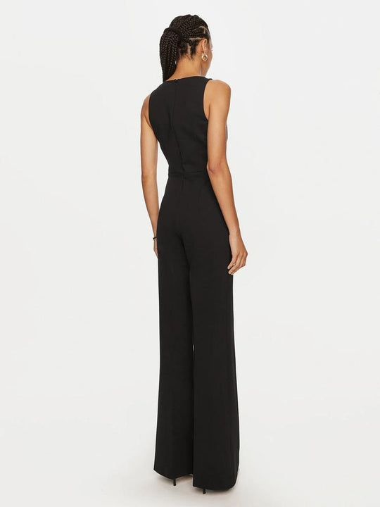 Jumpsuit aus Milano-Strick und einer Viskose-Stretch-Mischung