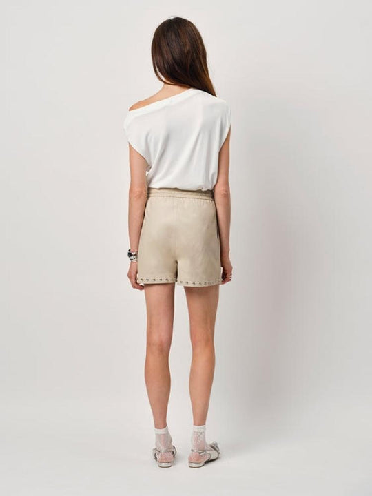 Soroko asymetrisches Top in Butter Creme