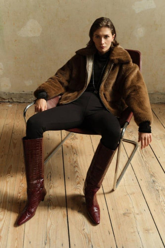 Dante6-Entity Faux Fur Bomberjacke