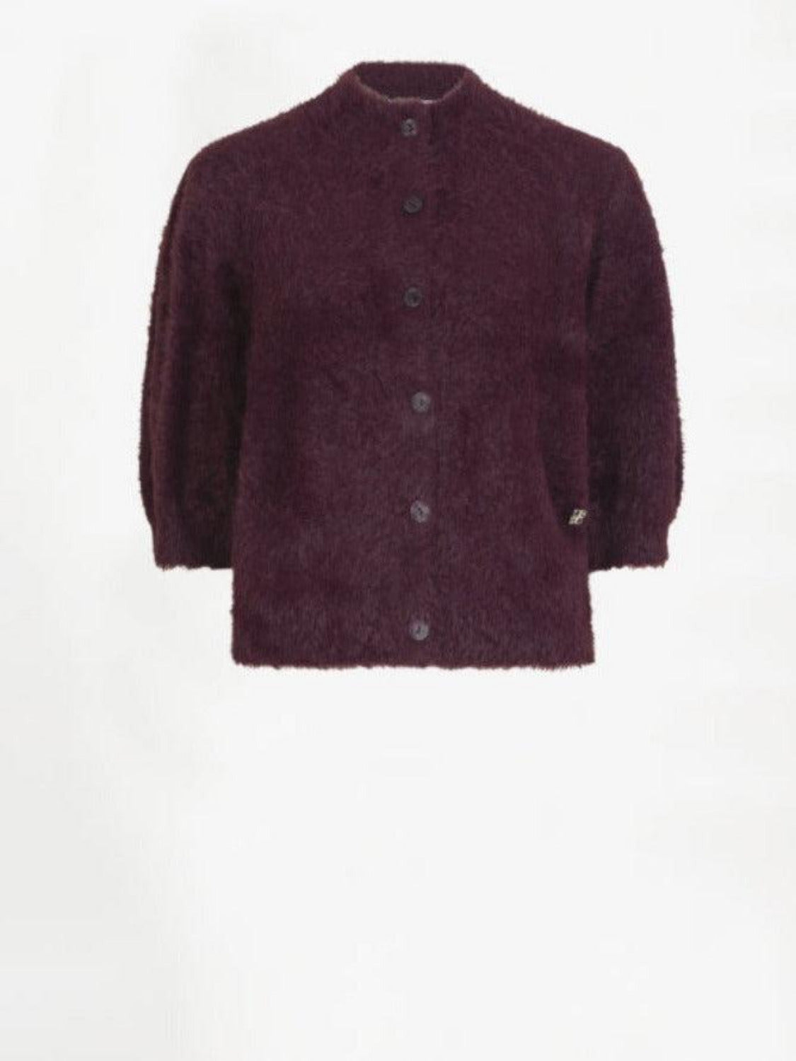 Dante6 roter Cardigan aus Alpakawolle