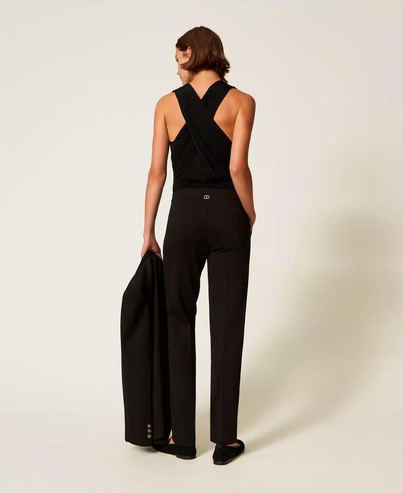 Narrow cut trousers of twinset - elegance redefined