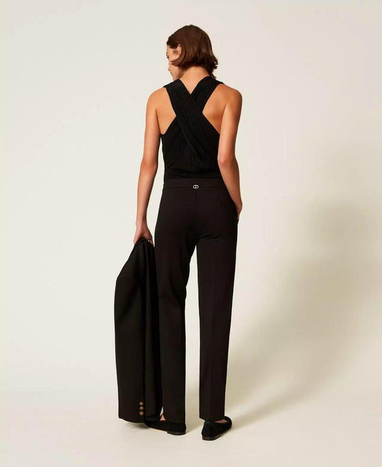 Narrow cut trousers of twinset - elegance redefined