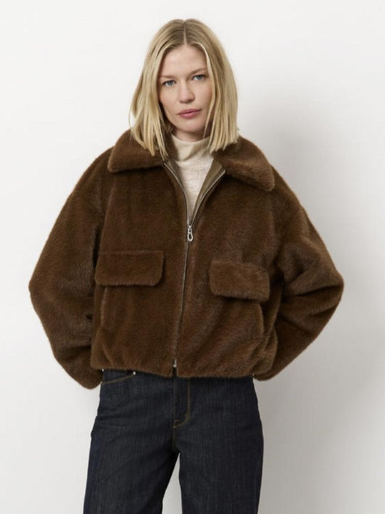 Dante6-Entity Faux Fur Bomberjacke