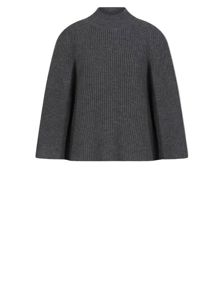 Dante6-Romi Cape Sweater in Grey Mélange