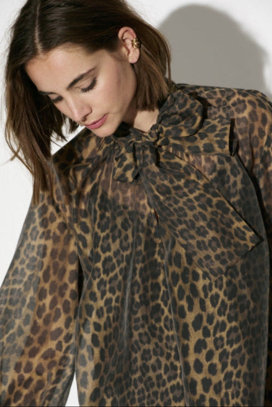 Dante6-Leigh Kleid mit Leopardenmuster