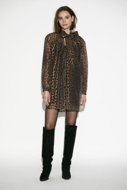 Dante6-Leigh Kleid mit Leopardenmuster