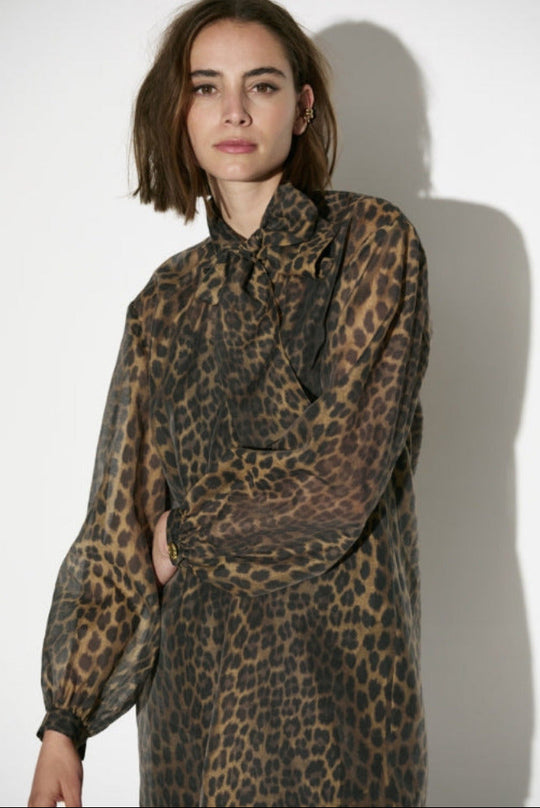 Dante6-Leigh Kleid mit Leopardenmuster