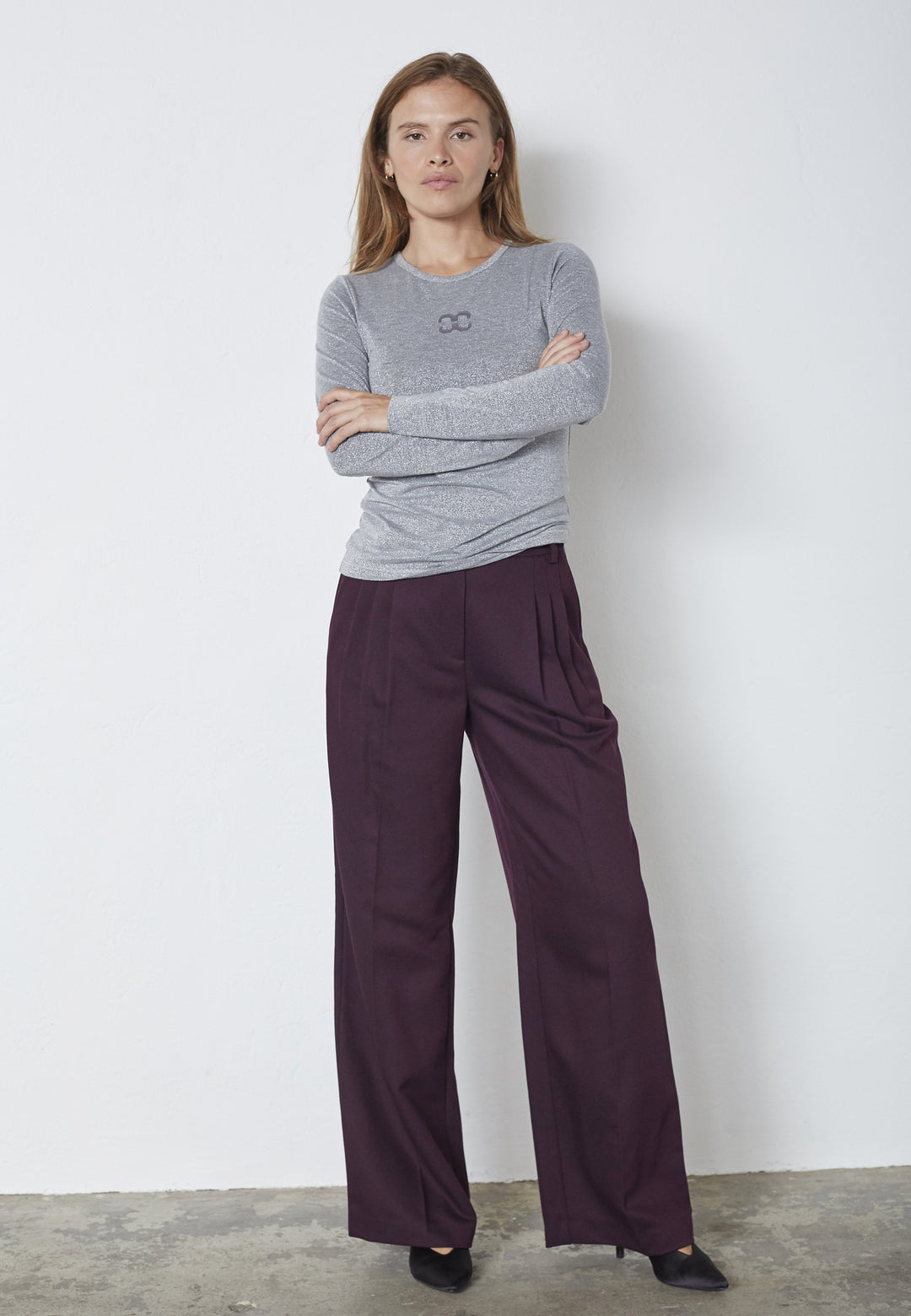 Co´Couture - Mannycc Lurex Langarmshirt