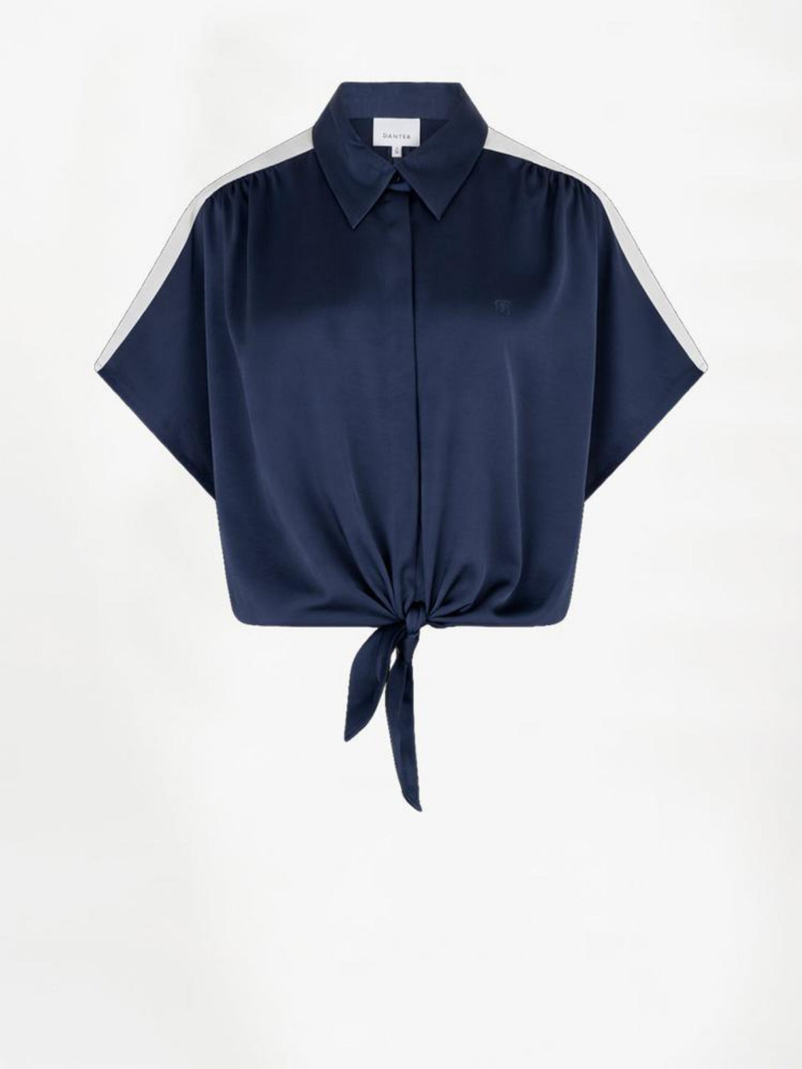 Dante6 - blaue Wickelbluse