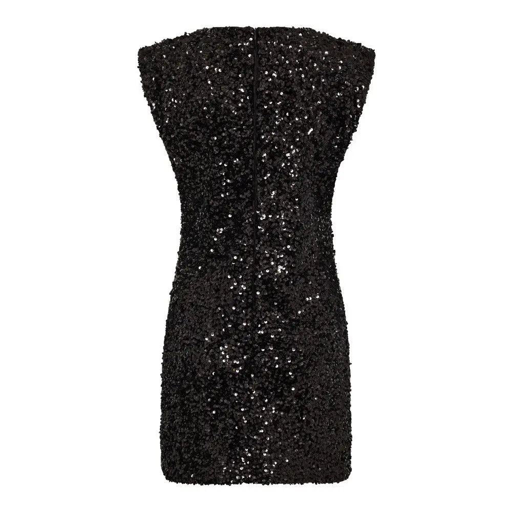 RoslynCC-Sequin-Dress- – Schwarzes Paillettenkleid Co'couture