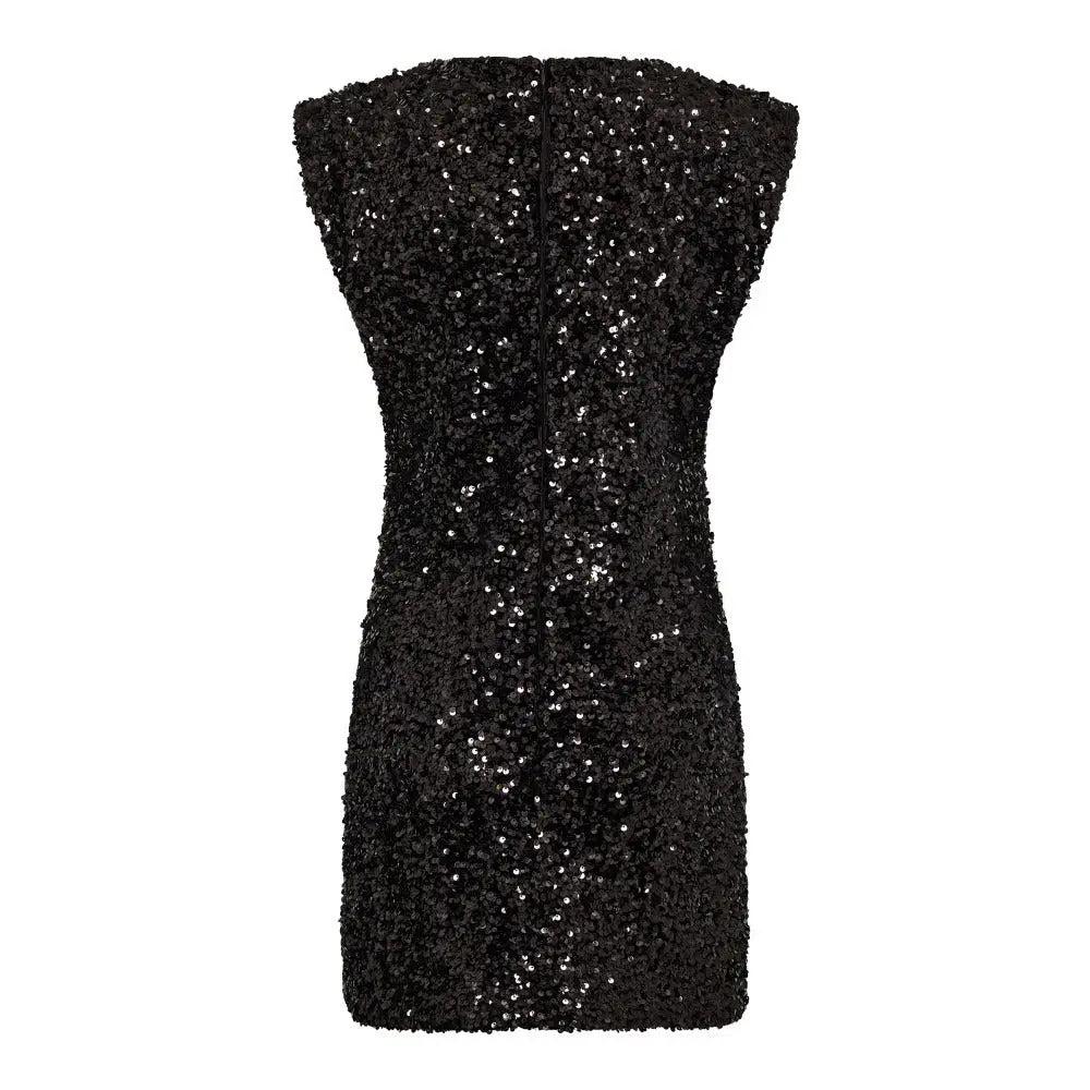 RoslynCC-Sequin-Dress- – Schwarzes Paillettenkleid Co'couture
