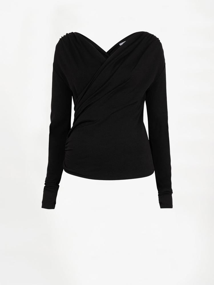 Dante6-Acolin V-Ausschnitt-Top mit Drapierung-Dante6-HEIDA Fashion