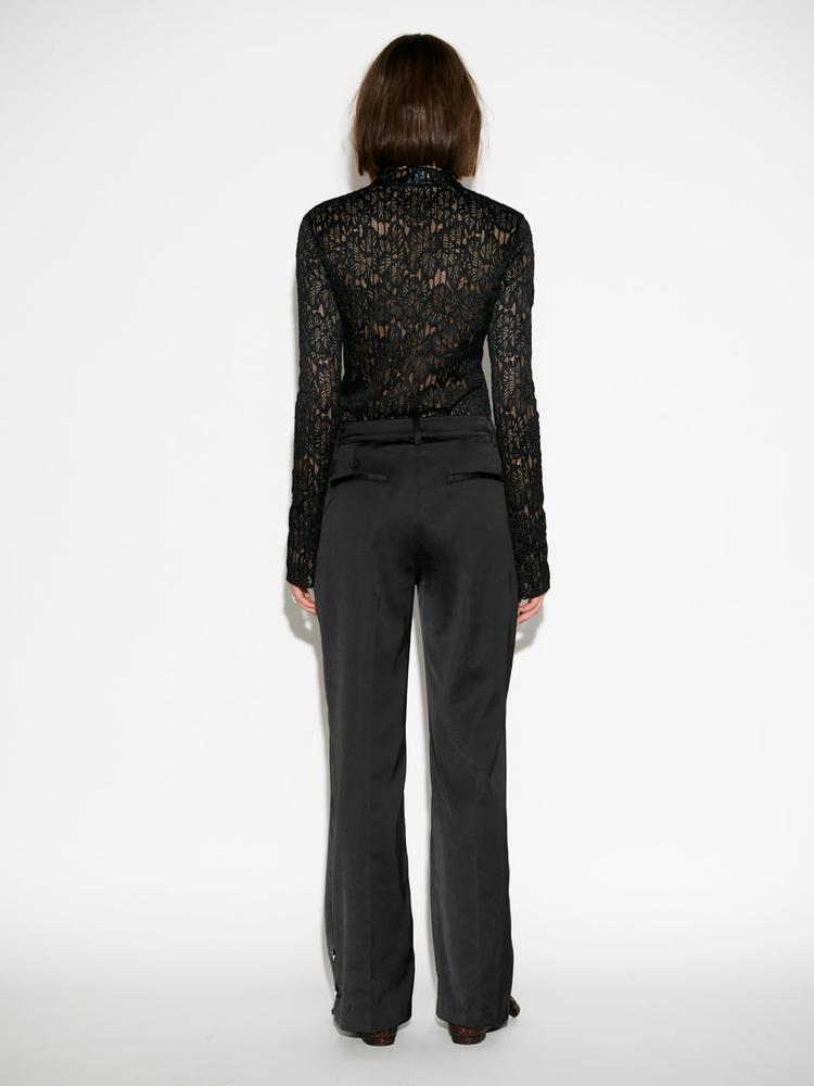 Dante6-Dunja schwarzes Stretch-Spitzenstoff-Dante6-HEIDA Fashion