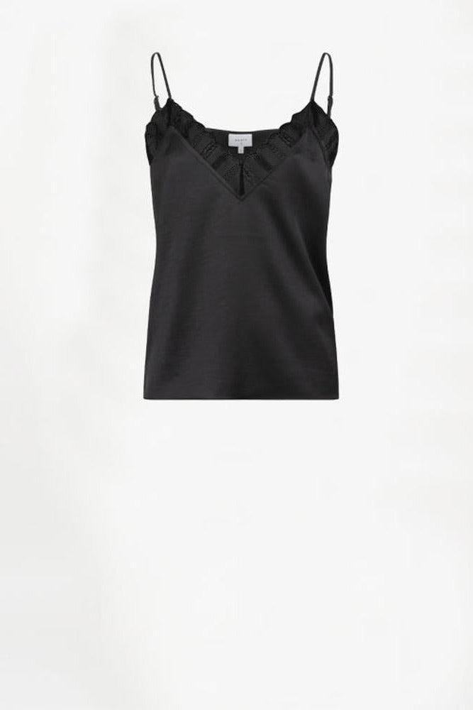 Dante6-Ipso schwarzes Satintop-Dante6-HEIDA Fashion