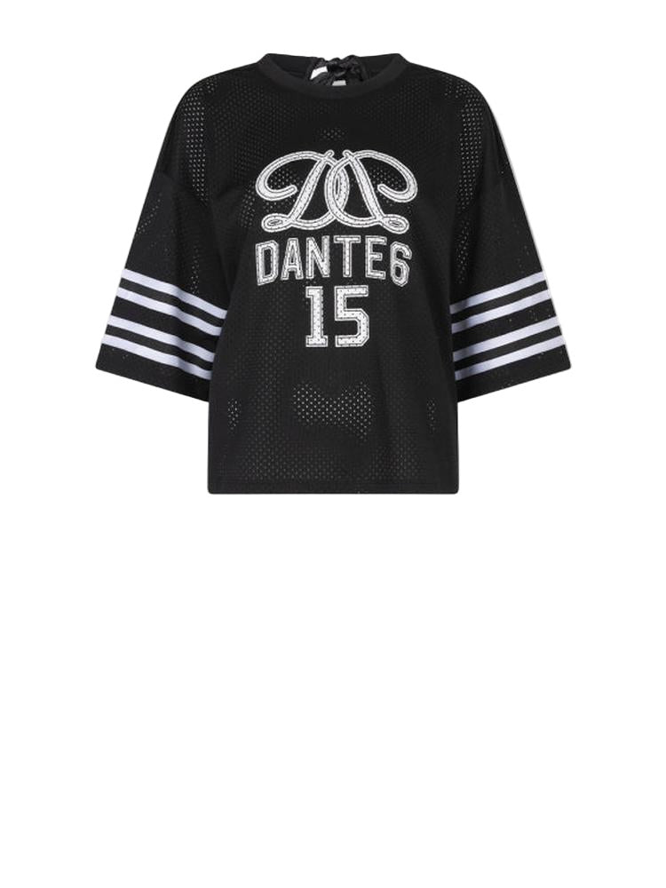 Dante6-Dax oversized Mesh-T-Shirt mit Logo
