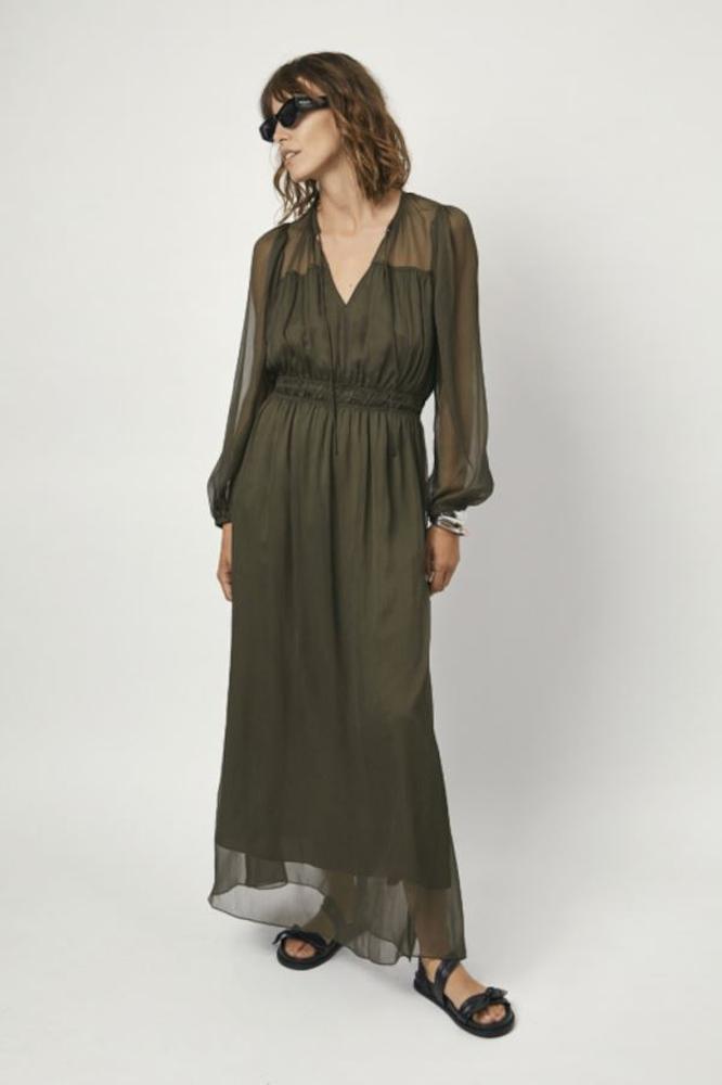 Bohokleid in olivgrün