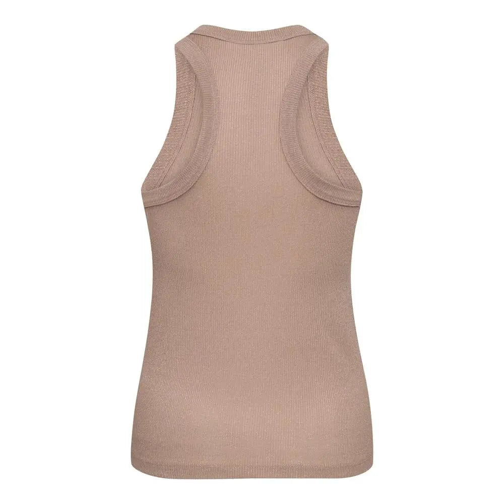 Nudefarbenes Tanktop-Co'couture-HEIDA Fashion