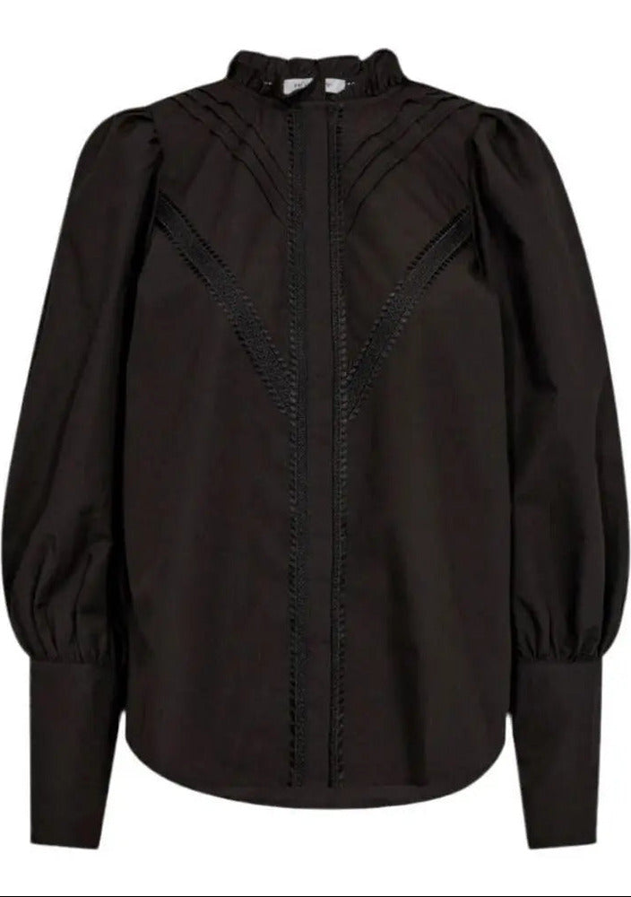 Schwarze Baumwollbluse von Co'couture-Co'couture-HEIDA Fashion