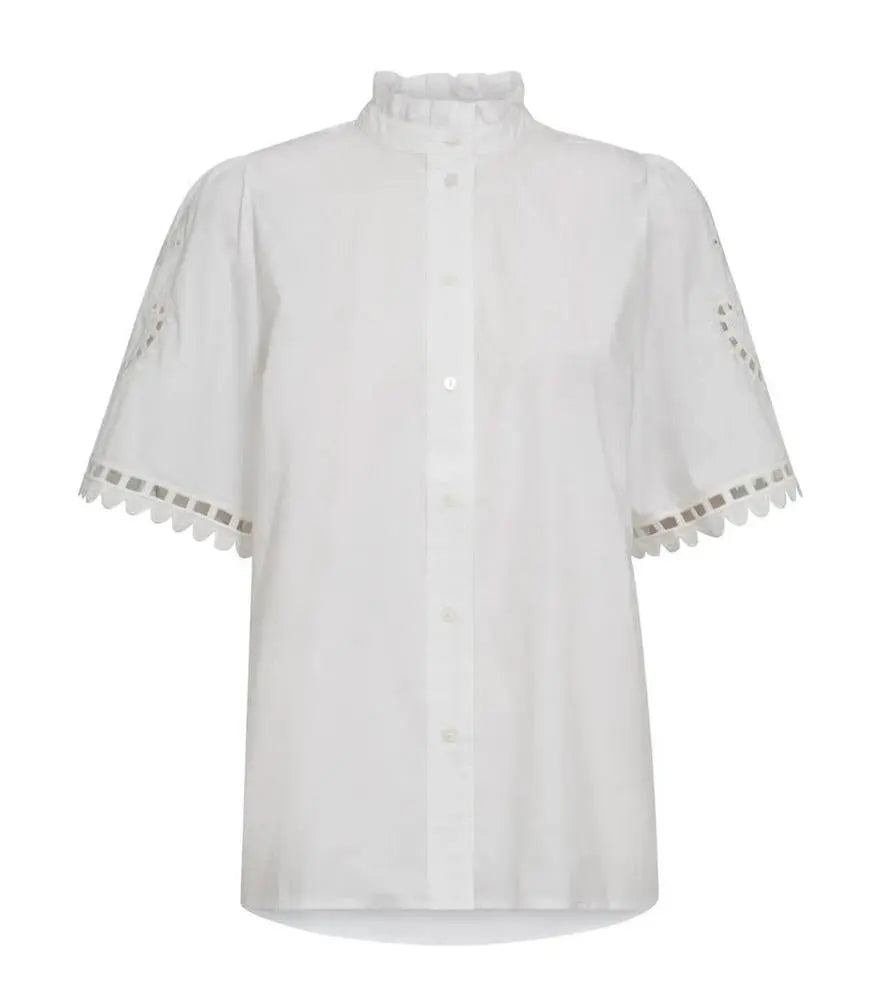 Co’Couture Kellisecc Embroidery Bluse – Zeitlose Eleganz in Weiß-Co'couture-HEIDA Fashion