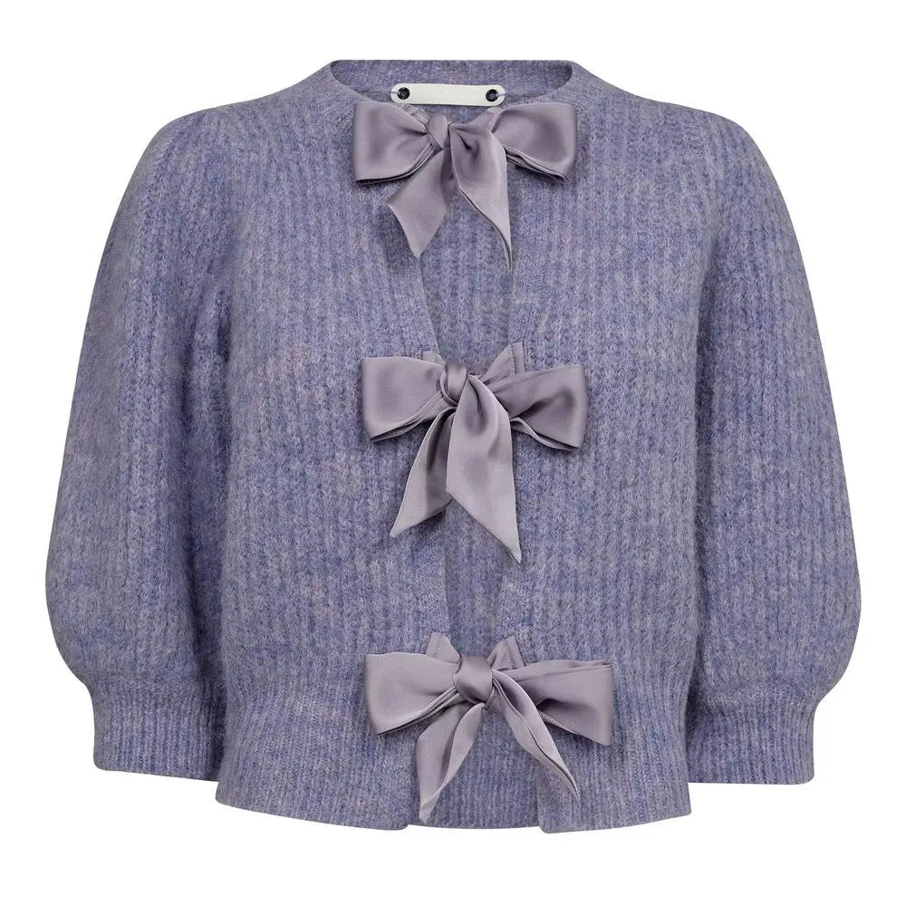 Fliederfarbener Schrickcardigan von Co'Couture (nachhaltig)-Co'couture-HEIDA Fashion