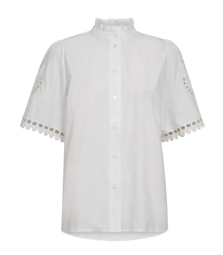 Co’Couture Kellisecc Embroidery Bluse – Zeitlose Eleganz in Weiß