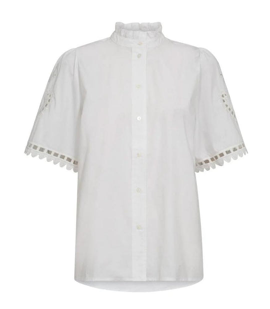 Co’Couture Kellisecc Embroidery Bluse – Zeitlose Eleganz in Weiß