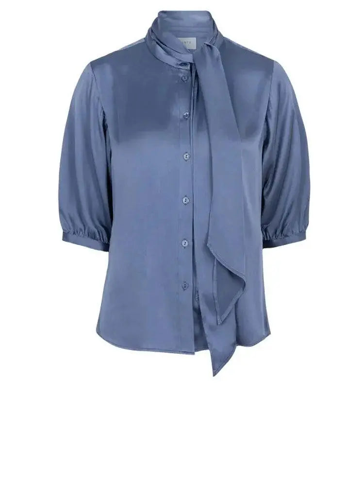 Blaue Seidenbluse-Dante6-HEIDA Fashion