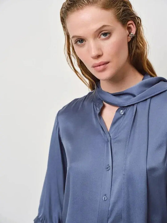 Blaue Seidenbluse-Dante6-HEIDA Fashion