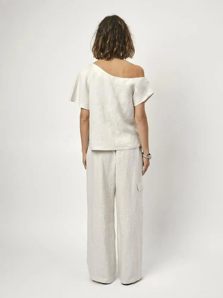 Sommerhose aus Leinen-Dante6-HEIDA Fashion