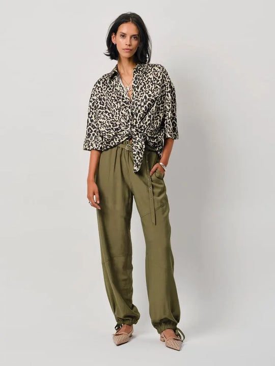 Dante6 Lenny Hose in Olivgrün-Dante6-HEIDA Fashion