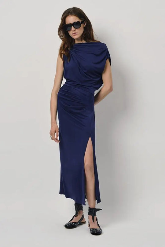 Maximale Eleganz mit dem Kleid Jett in Sapphire Blue-Dante6-HEIDA Fashion