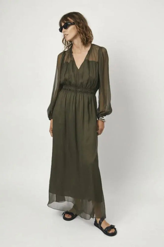 Bohokleid in olivgrün-Dante6-HEIDA Fashion