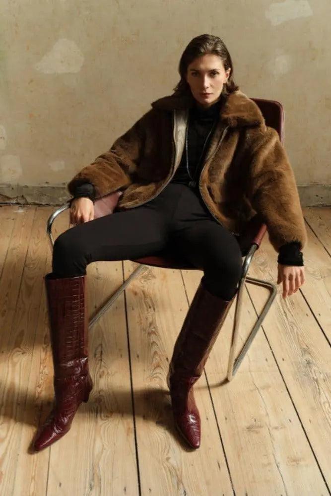 Dante6-Entity Faux Fur Bomberjacke-Dante6-HEIDA Fashion