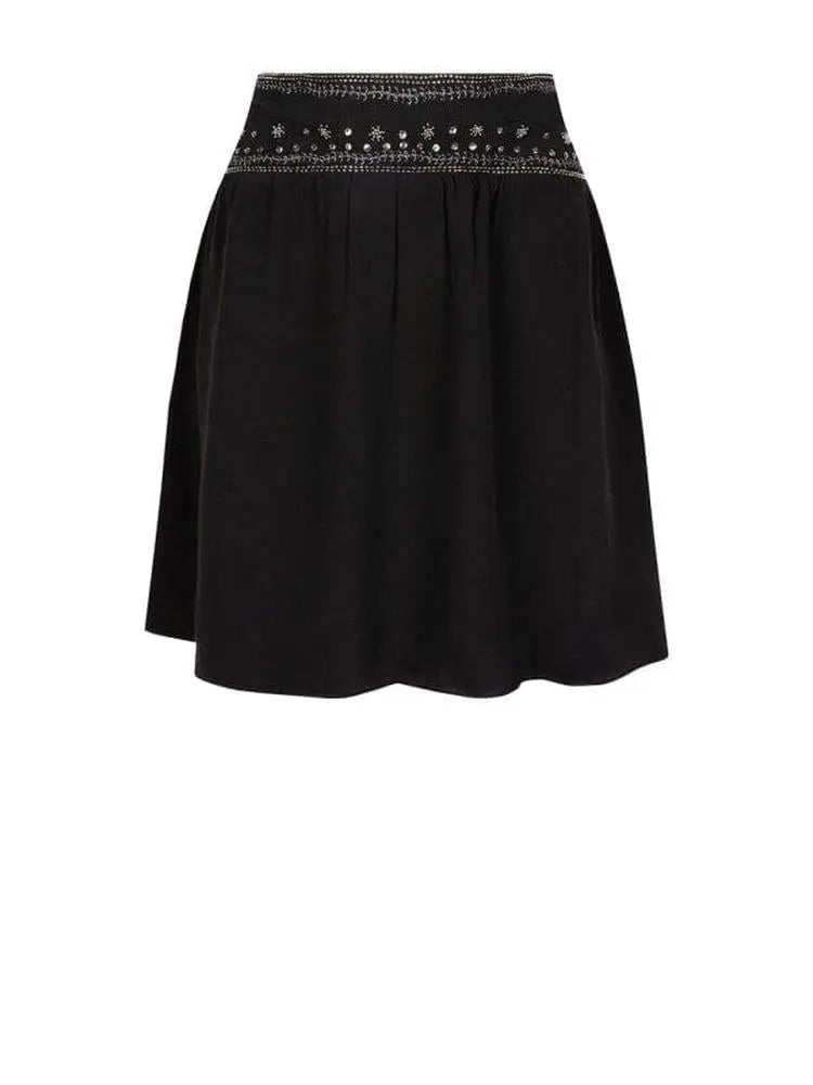 Rock aus Viskose Krepp-Georgette-Dante6-HEIDA Fashion